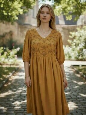 Piper & Scoot Utah Boutique Boho Rayon Dress Size XS